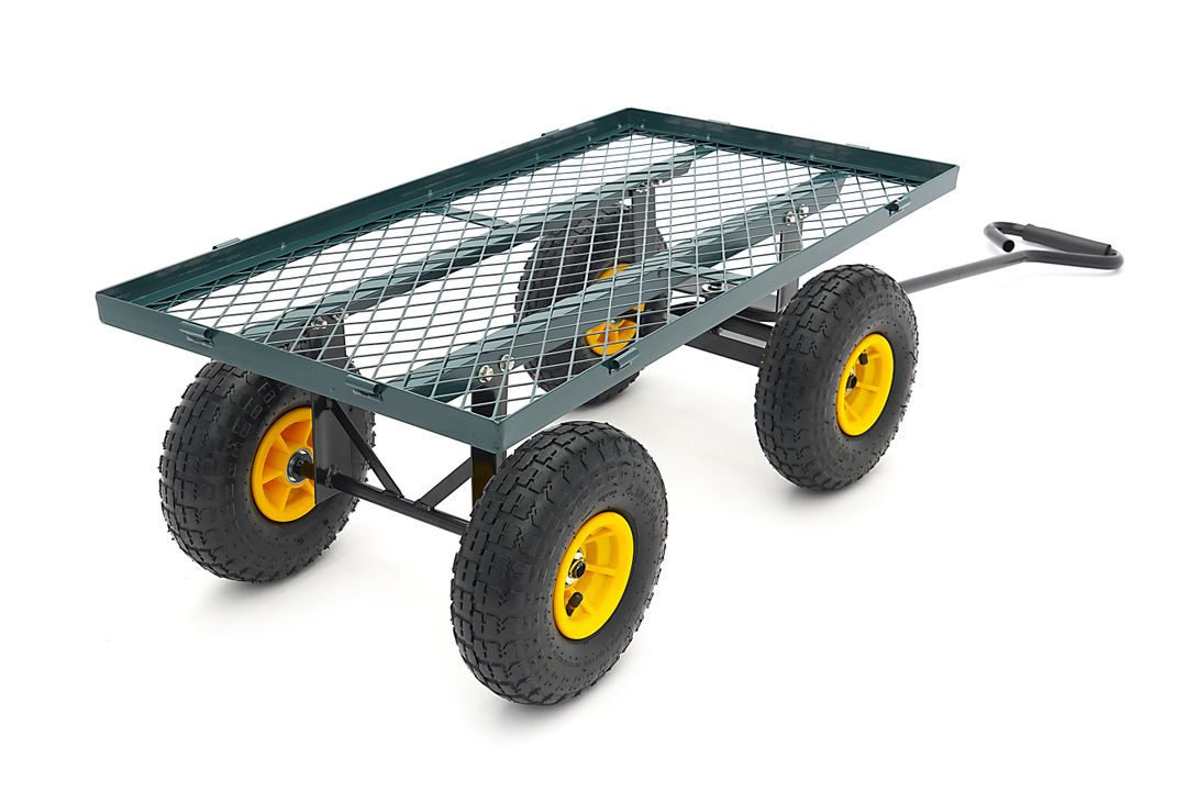 CARUCIOR TRANSPORT MARFA DE GRADINA CU OBLOANE 86 X 46 X 38CM 100KG HBM