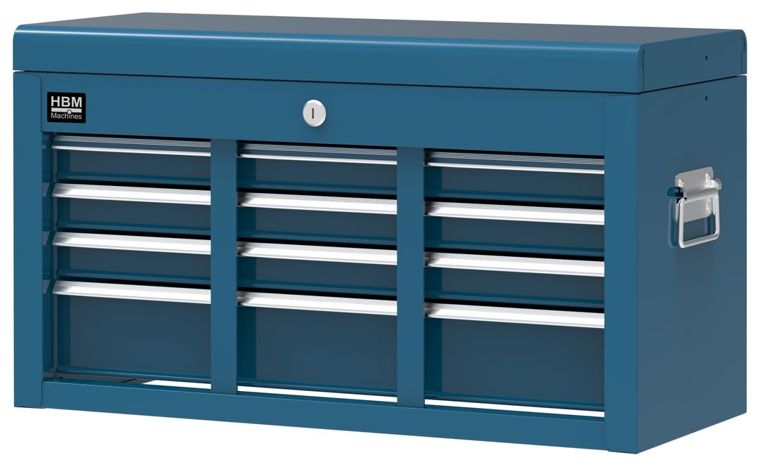 DULAP METALIC PREMIUM PENTRU SCULE, 2 PIESE, 6 SERTARE SI 2 USI, ALBASTRU, HBM, OLANDA, 61,4 X 33 X 106,4 CM