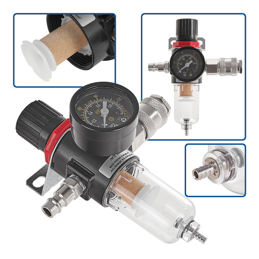 Filtru aer cu regulator de presiune separator umiditate 1/4 GEKO
