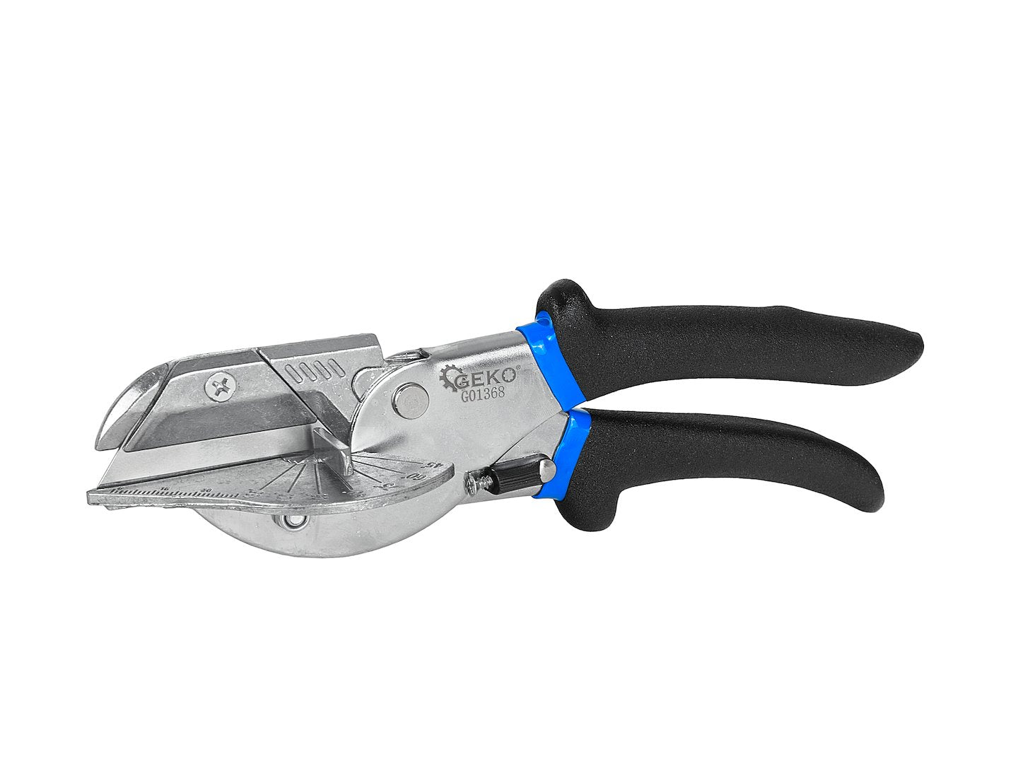 Foarfeca reglabila pentru taiere la unghi 45–135° pentru profile PVC si garnituri - 220mm - GEKO