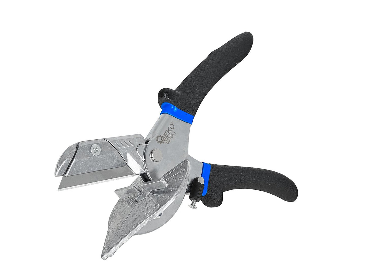 Foarfeca reglabila pentru taiere la unghi 45–135° pentru profile PVC si garnituri - 220mm - GEKO