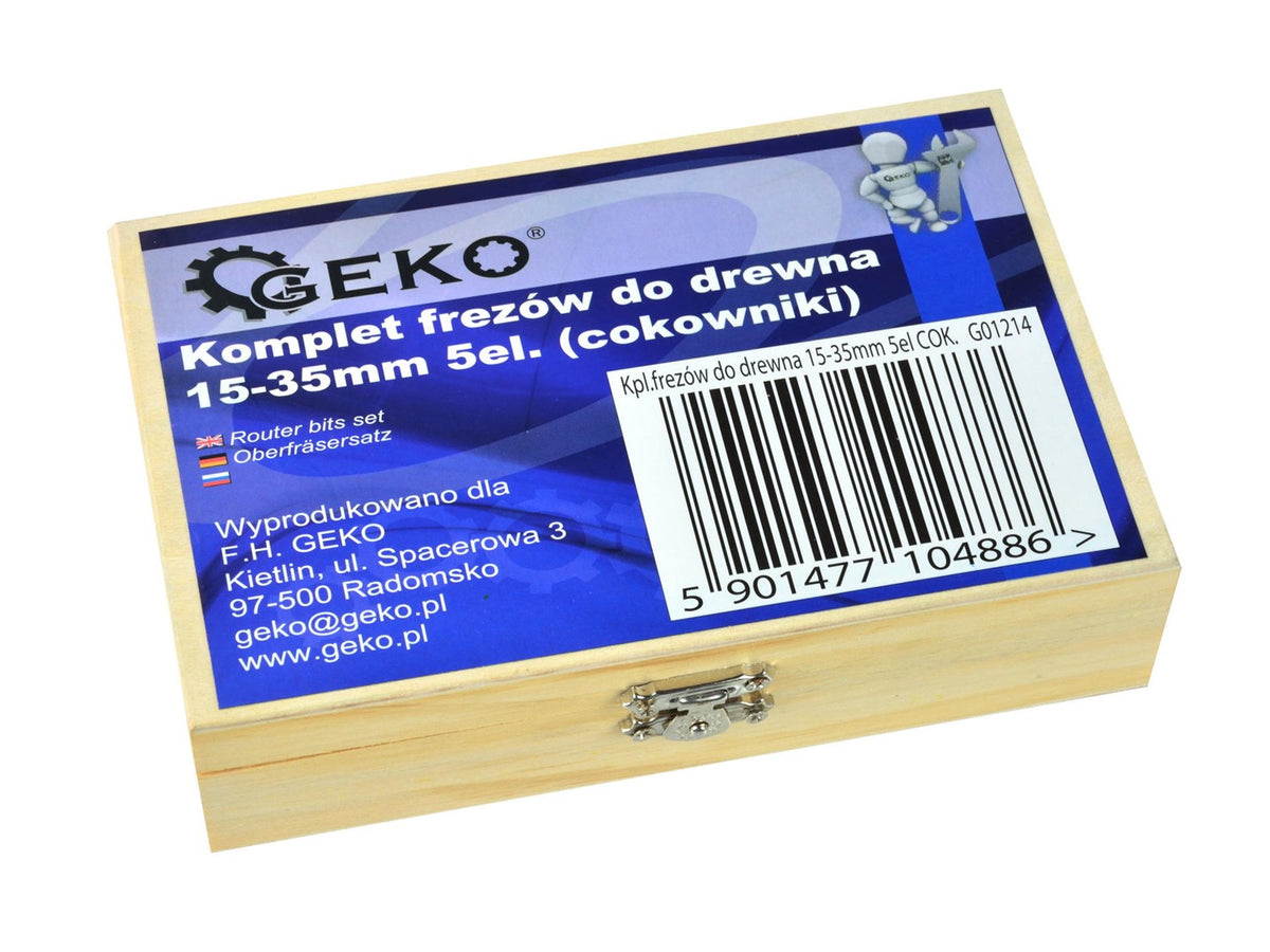 Freze pentru lemn 5 piese GEKO