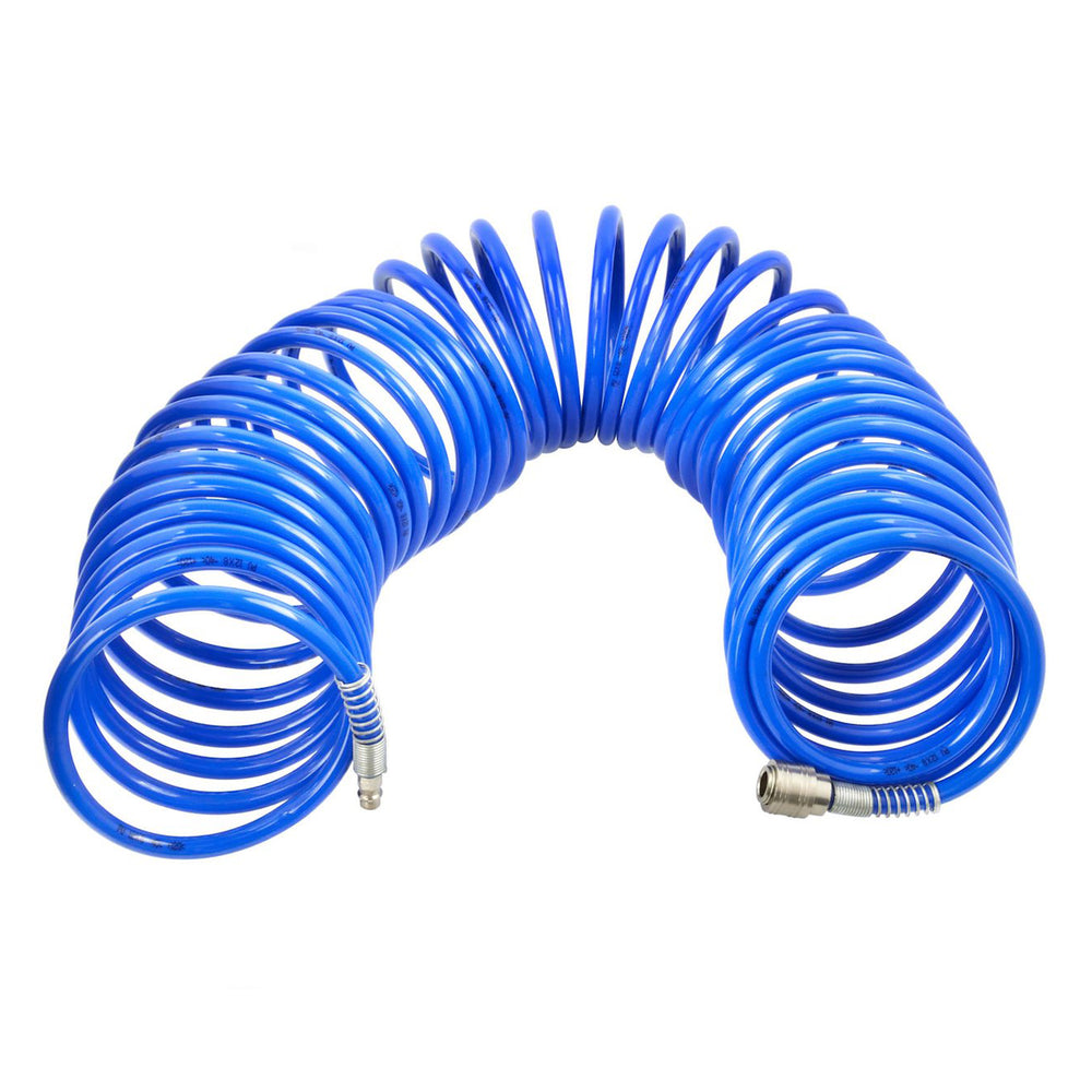 Furtun aer spirala 10m cu cuple rapide, diametru furtun 8-12mm GEKO