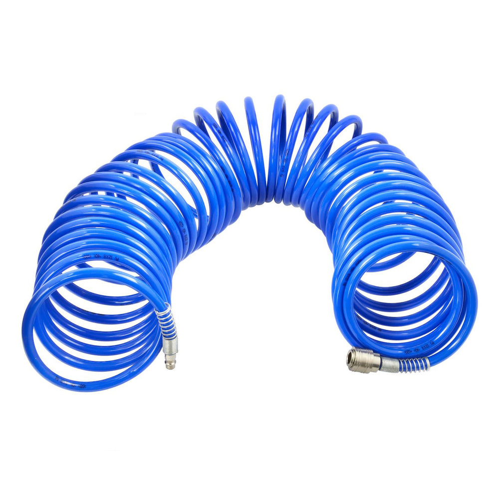 Furtun aer spiralat 20m diametru 8x12mm cuple rapide incluse