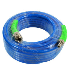 Furtun pneumatic din poliuretan armat 15m, 8 x 12 mm, cu cuple rapide 1/4