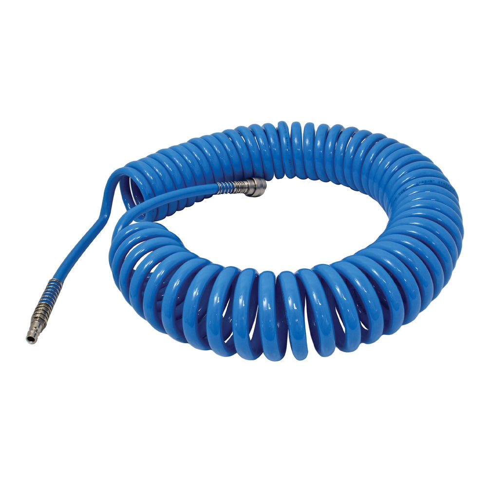 Furtun spiralat pentru aer 3/8 x 1/2 x 12m