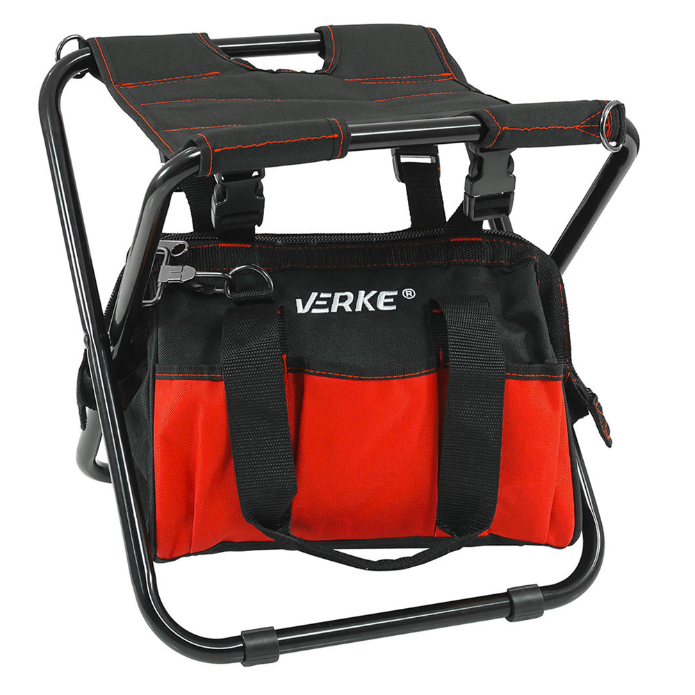 Geanta pentru scule cu scaun pliabil 42 x 29 x 31cm - VERKE