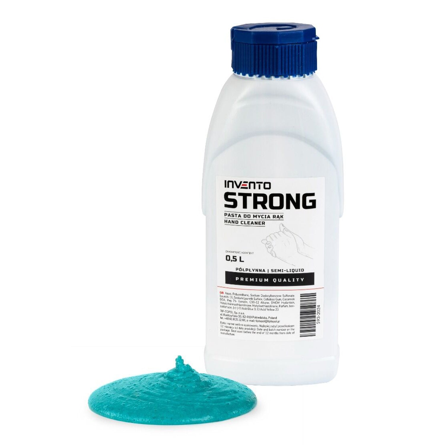 Gel de curatat maini 0.5l strong INVENTO