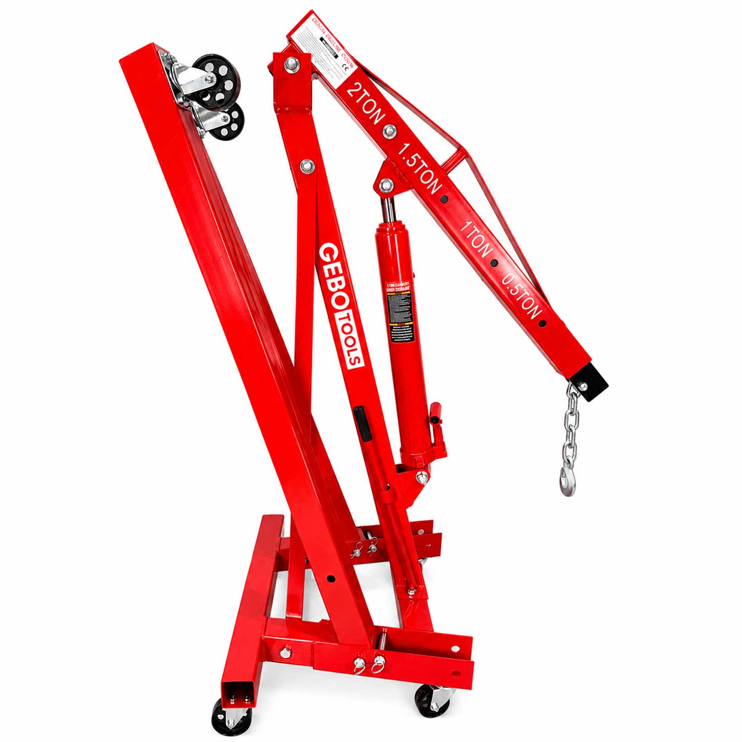 Girafa macara hidraulica scos motor 2T pliabila GEBO TOOLS