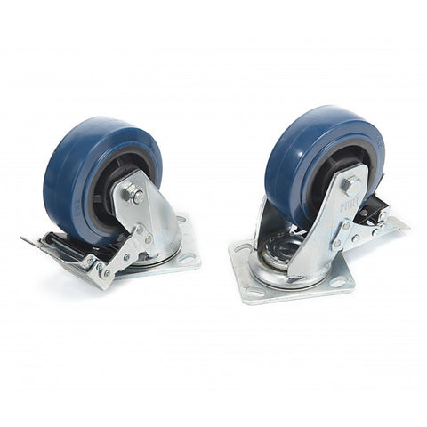 SET 4 ROTI PIVOTANTE CU FRANA 150MM 350KG HBM