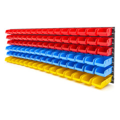 PANOU SUPORT ORGANIZATOR CU 96 CUTII DE DEPOZITARE HBM