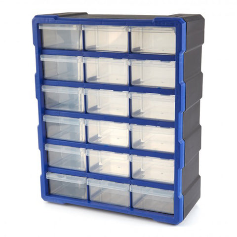 CUTIE DE PLASTIC ORGANIZATOR PENTRU DEPOZITARE CU 18 SERTARE