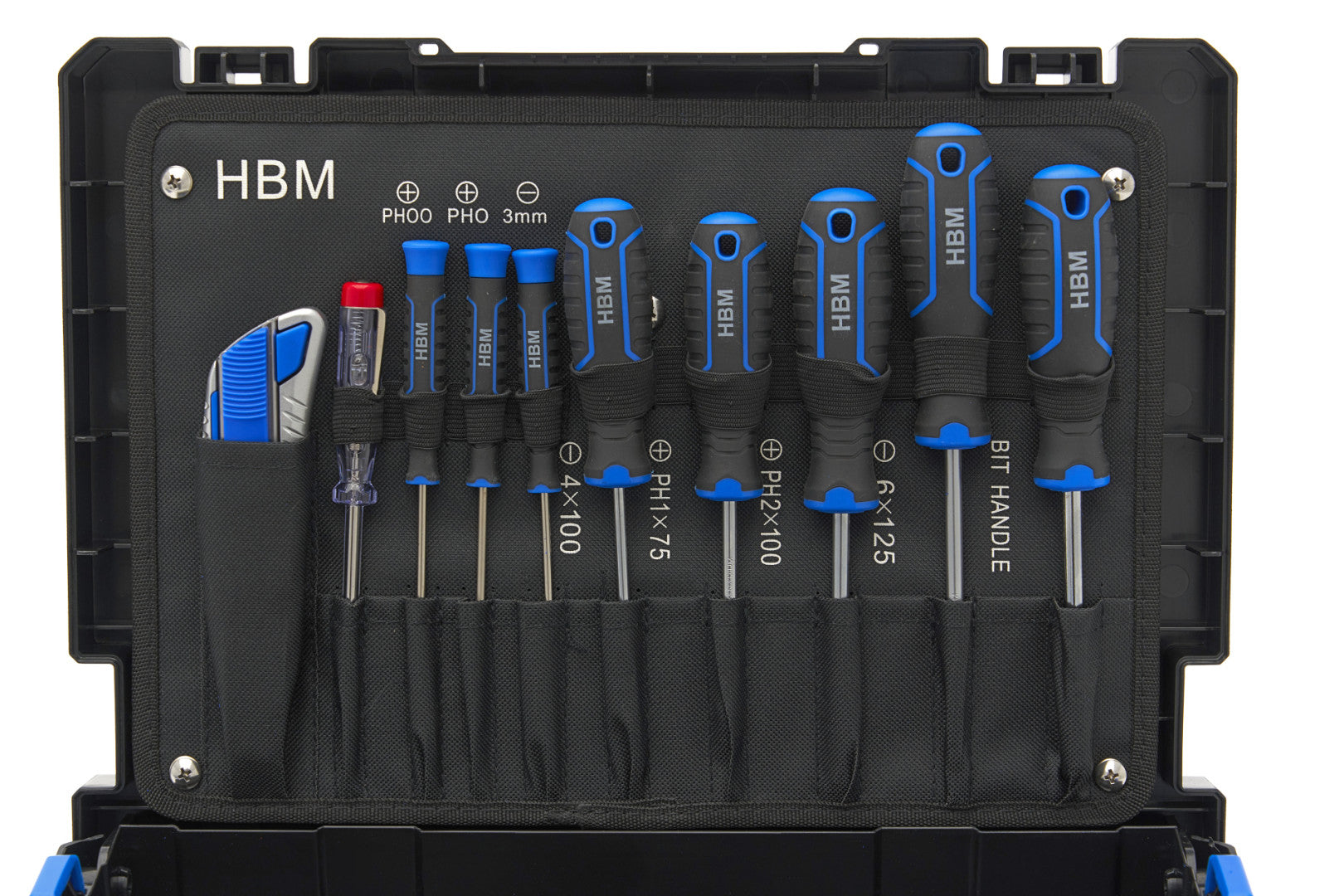 SET CUTII CU SCULE 105 PIESE SI PLATFORMA CU ROTI HBM