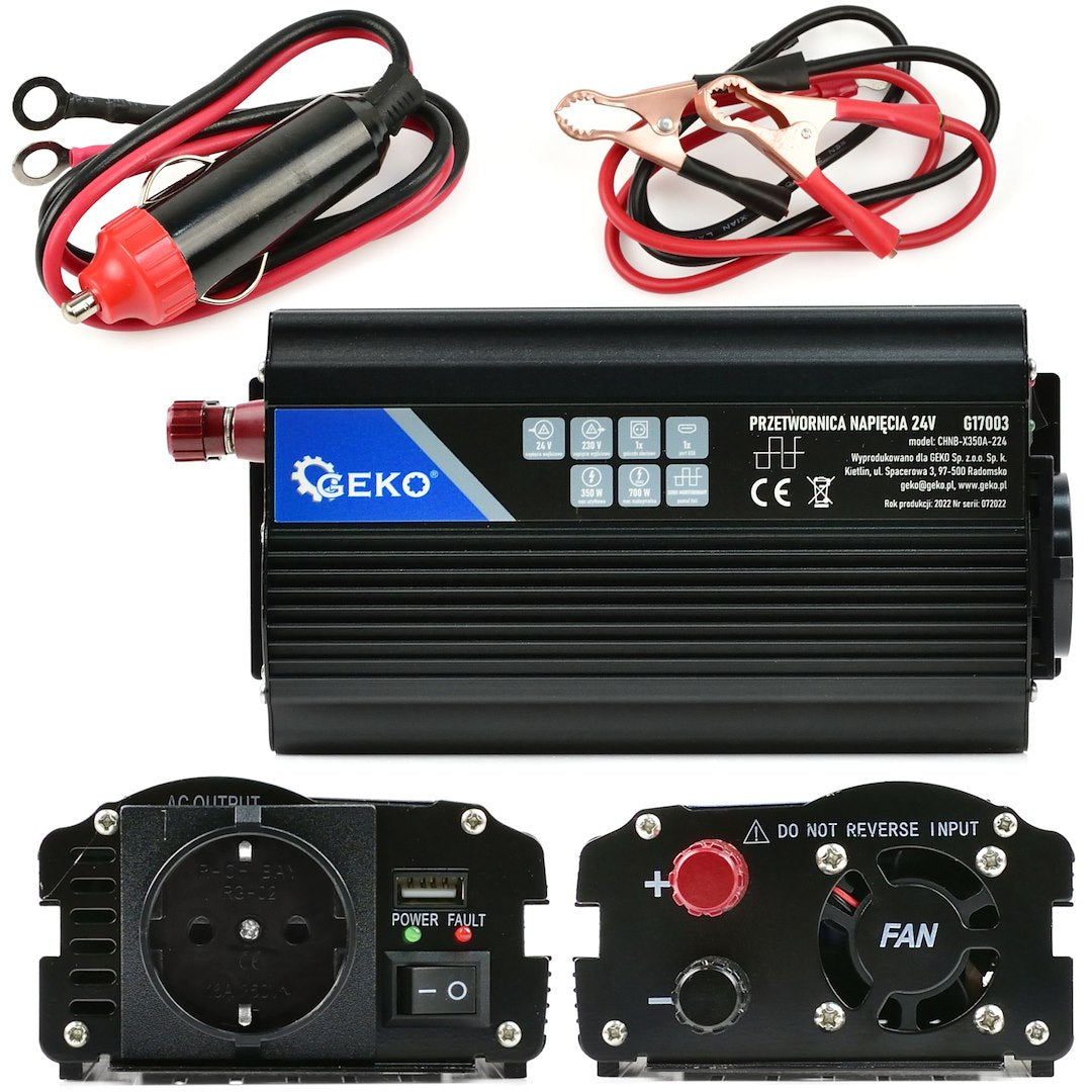 Invertor de tensiune 24-220V 350/700W