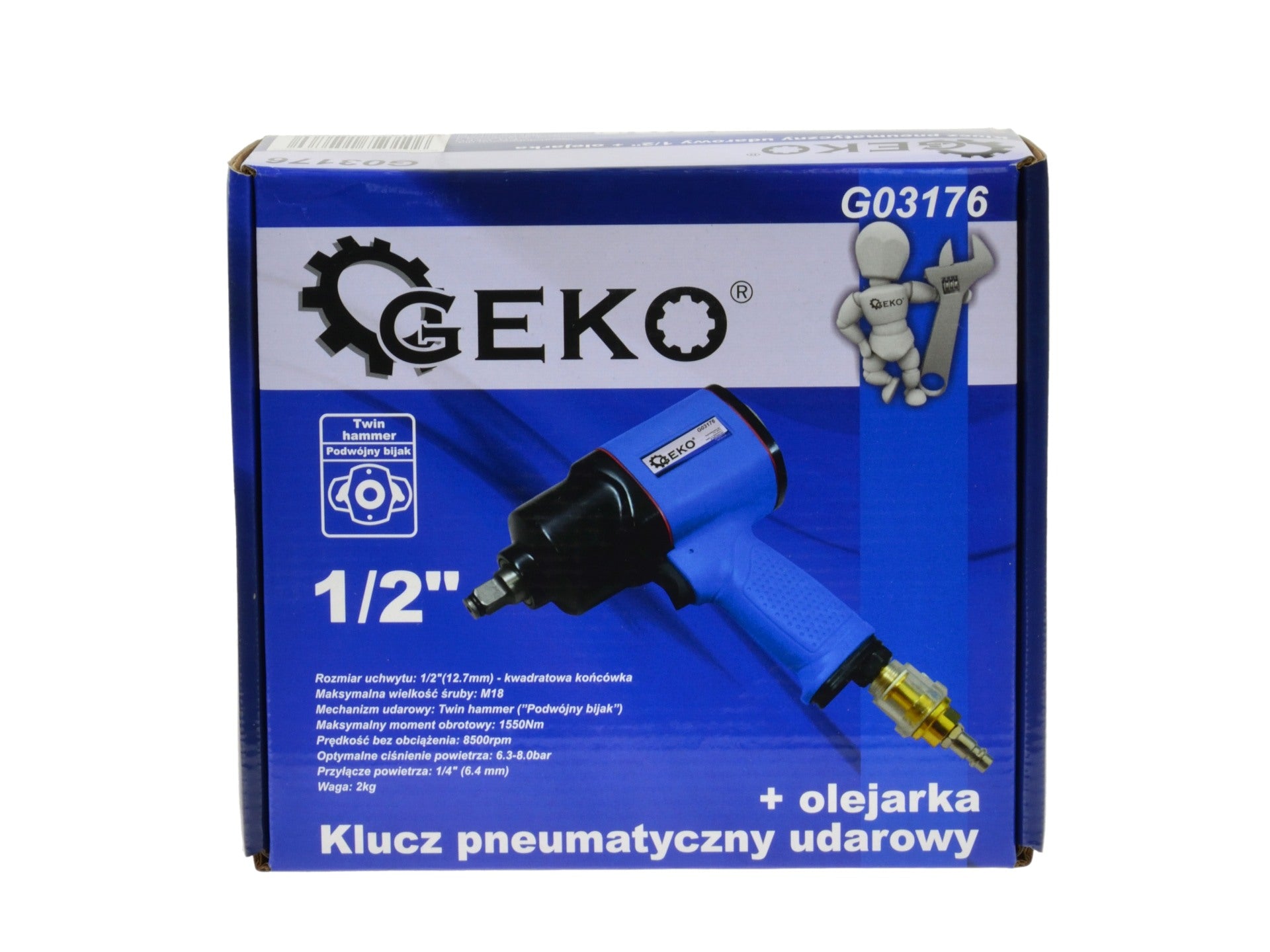 PISTOL PNEUMATIC DE IMPACT 1/2 1550Nm GEKO