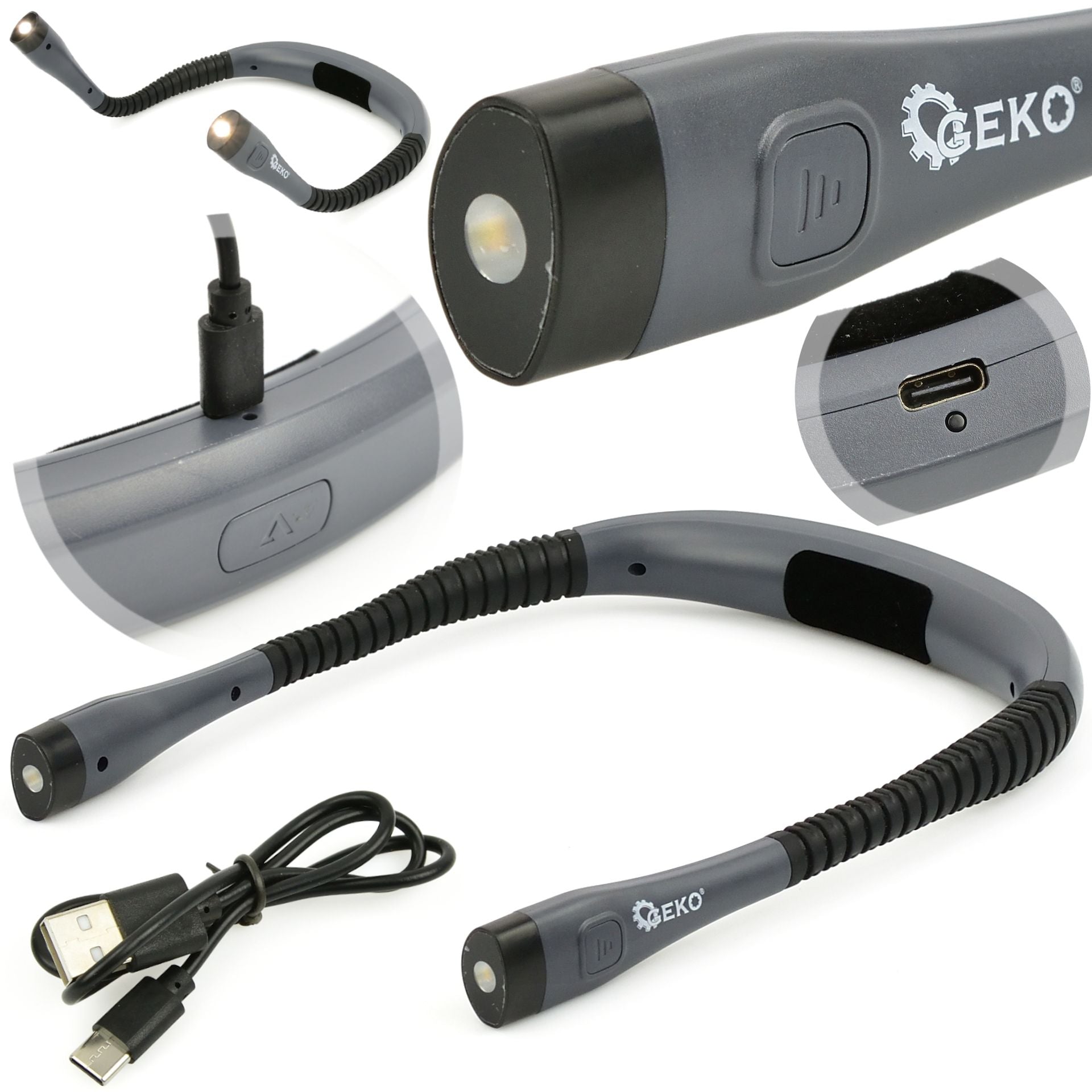 Lampa LED flexibila cu doua capete pentru gat 15-60lm