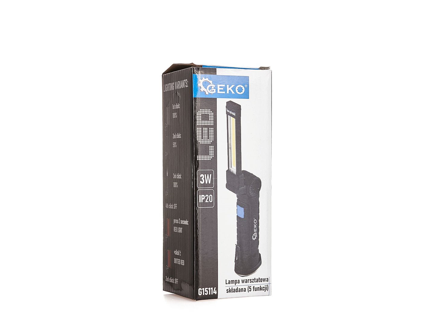 Lampa LED reincarcabila de atelier pliabila, LED COB 3w 1200mah