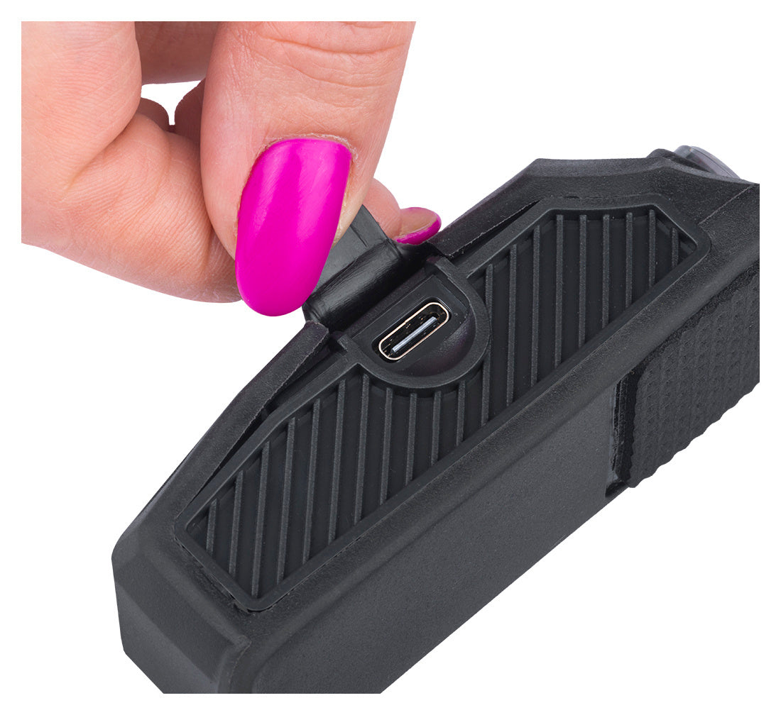 Lanterna LED frontala de cap cu senzor fh-210 – 2 dungi LED, acumulator reincarcabil 1200mah
