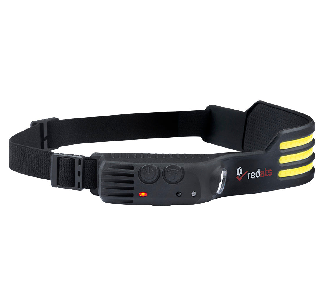 Lanterna LED frontala de cap cu senzor fh-220 – 3 dungi LED, acumulator reincarcabil 1200mah