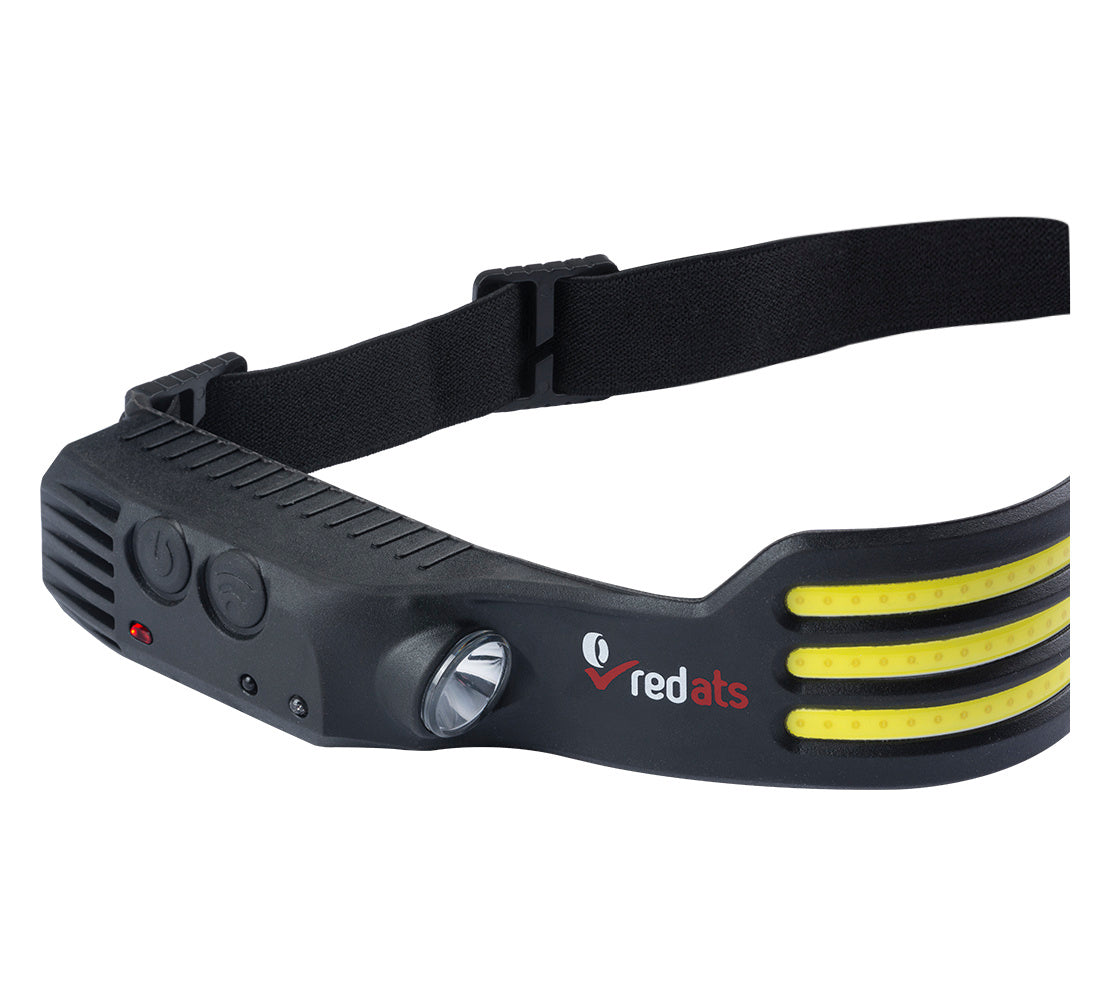 Lanterna LED frontala de cap cu senzor fh-220 – 3 dungi LED, acumulator reincarcabil 1200mah