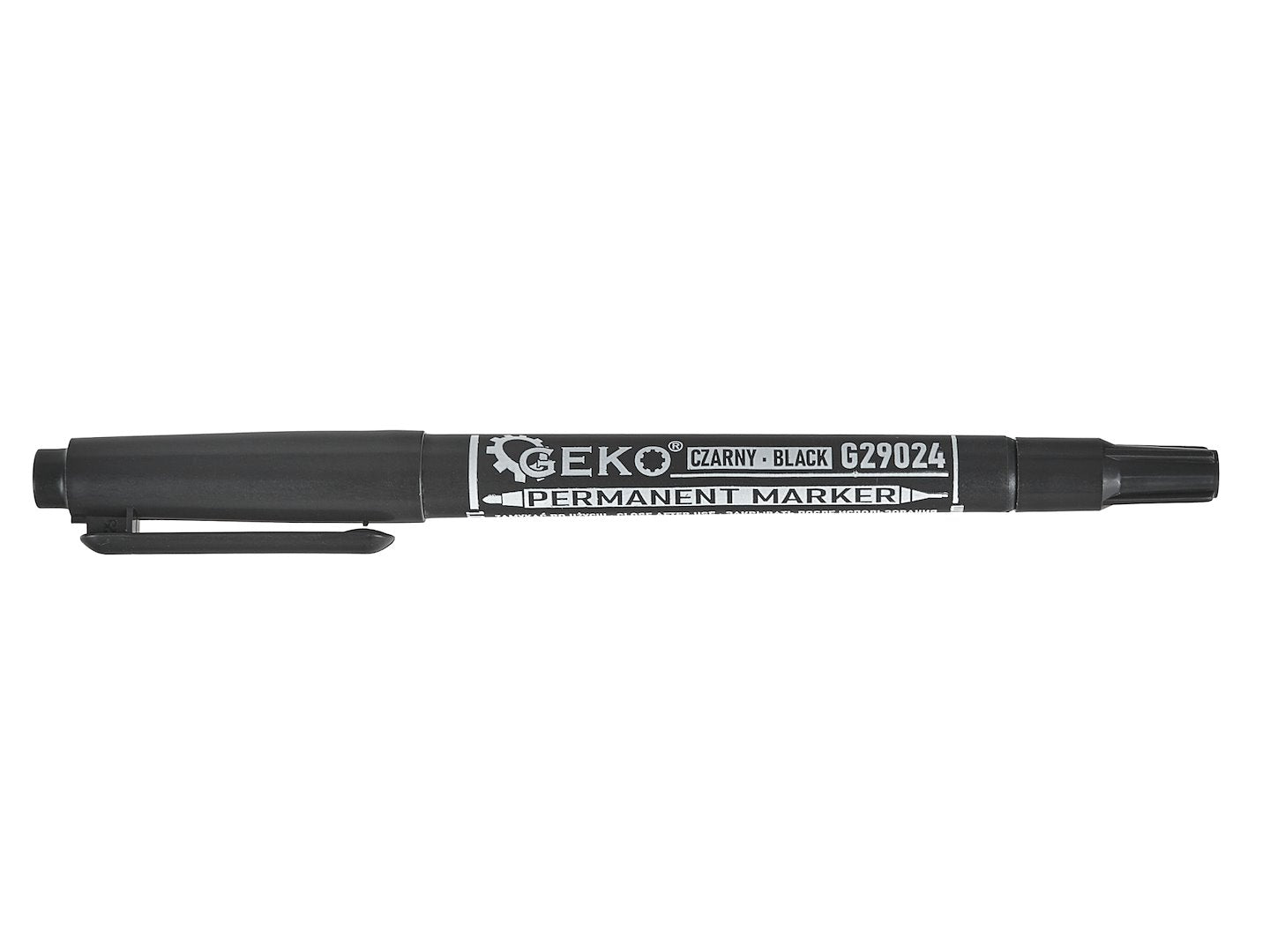 Marker negru universal permanent cu 2 capete