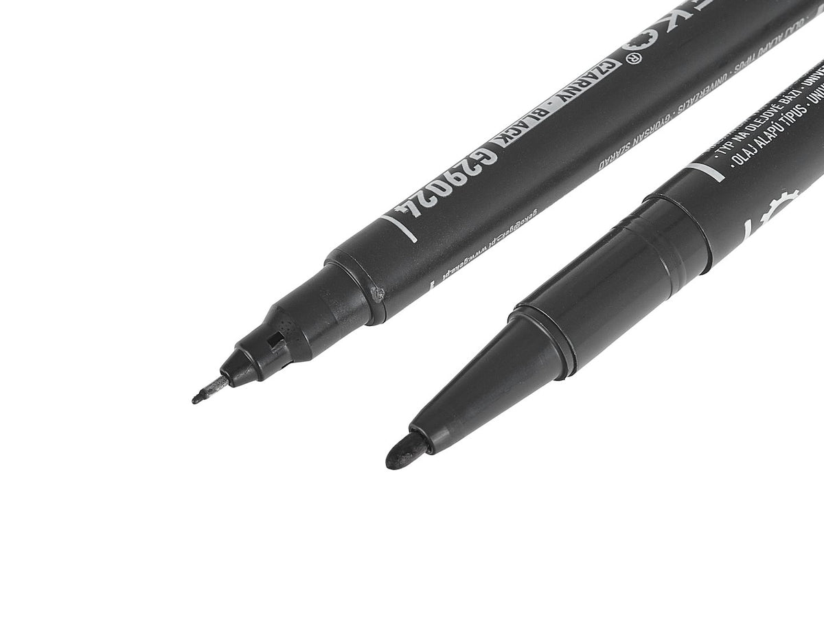 Marker negru universal permanent cu 2 capete