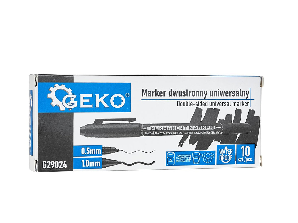 Marker negru universal permanent cu 2 capete