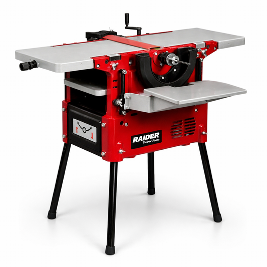 Masina combinata pentru tamplarie cu functii de debitare taiere, rindeluire-abricht, frezare cu freze profilate, gaurire si degrosare 2200W 230V