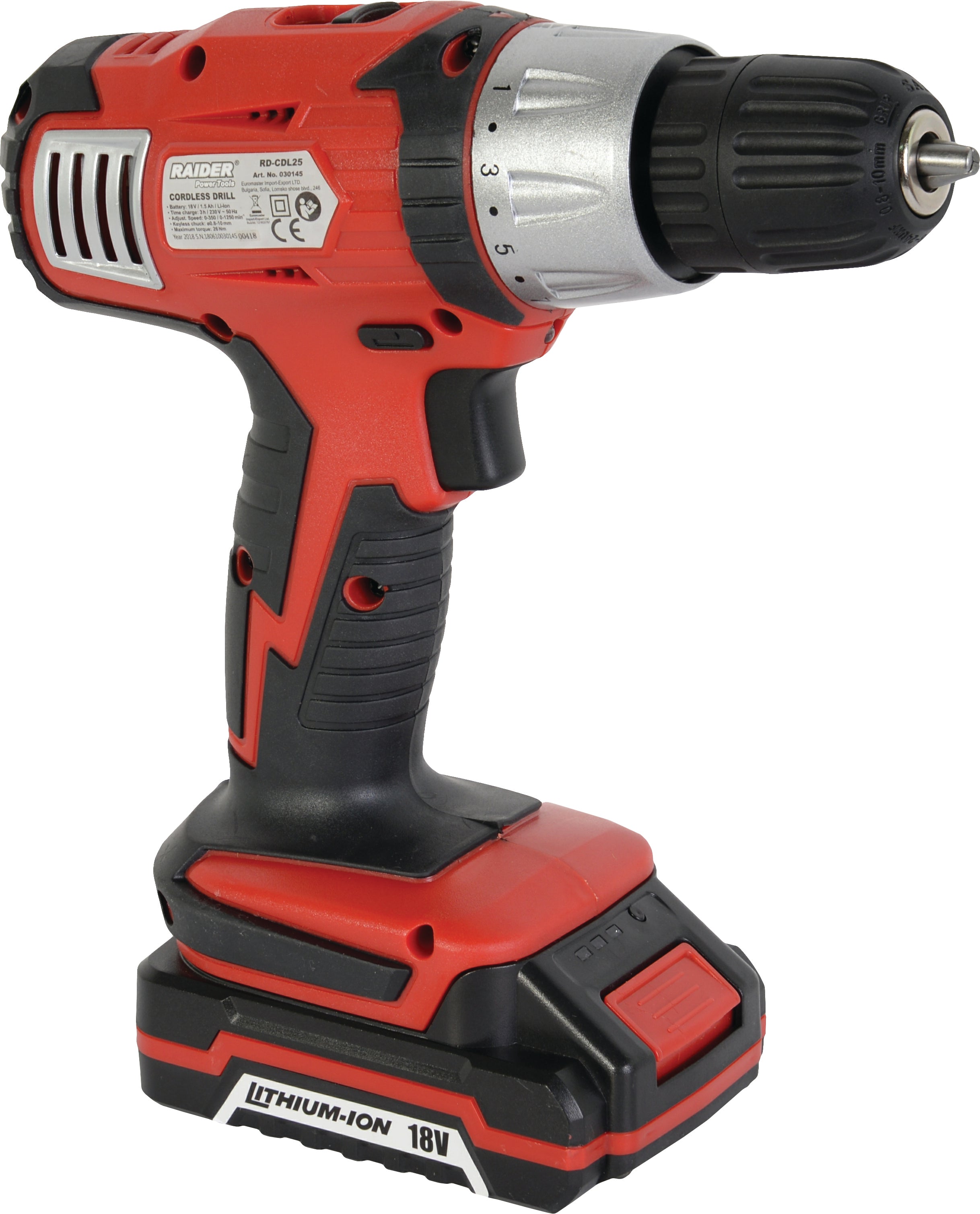 Masina de gaurit bormasina cu acumulator li-ion 18V RAIDER