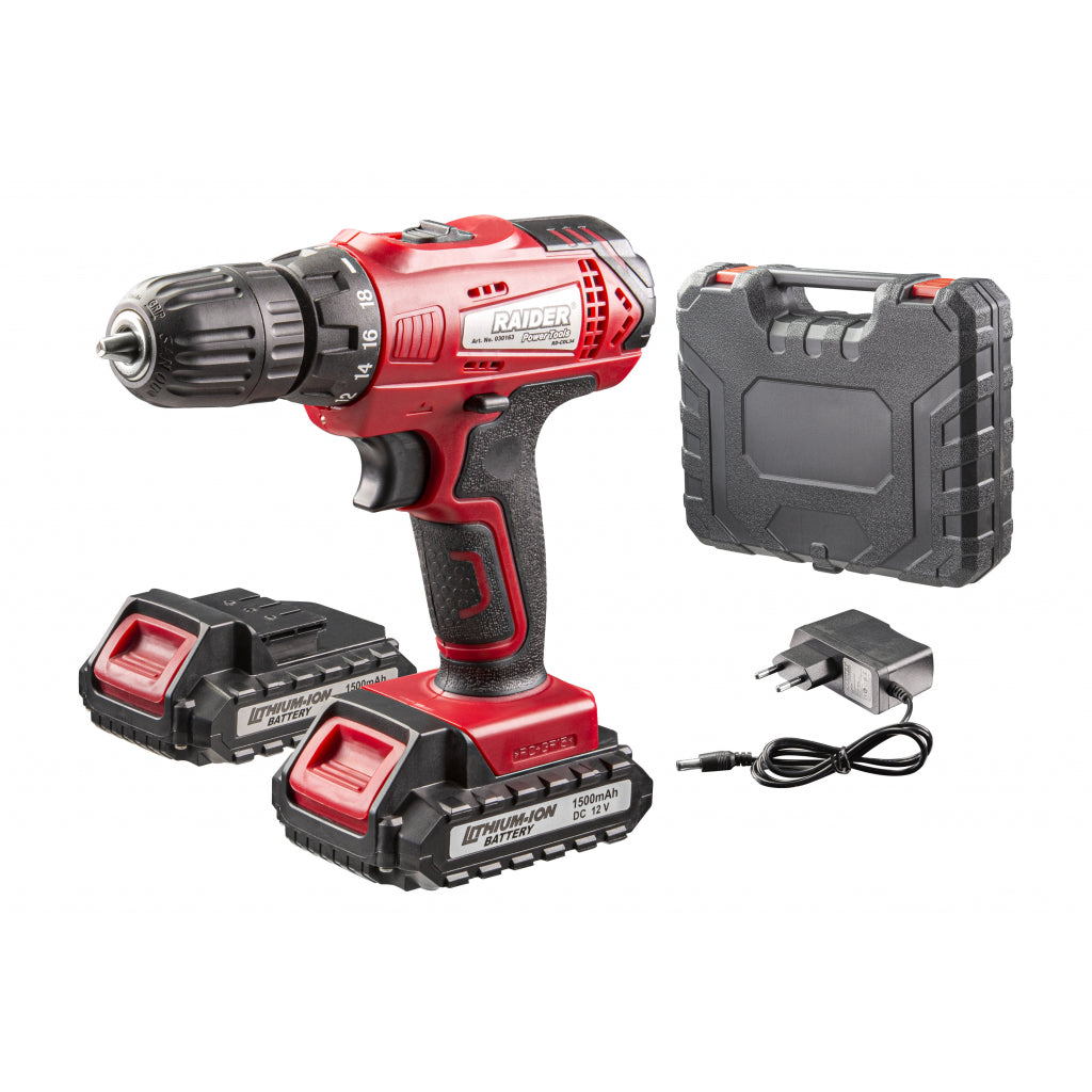 Masina de gaurit si insurubat 24NM cu acumulator 12V 2 x 1.5ah RAIDER rd-cdl34