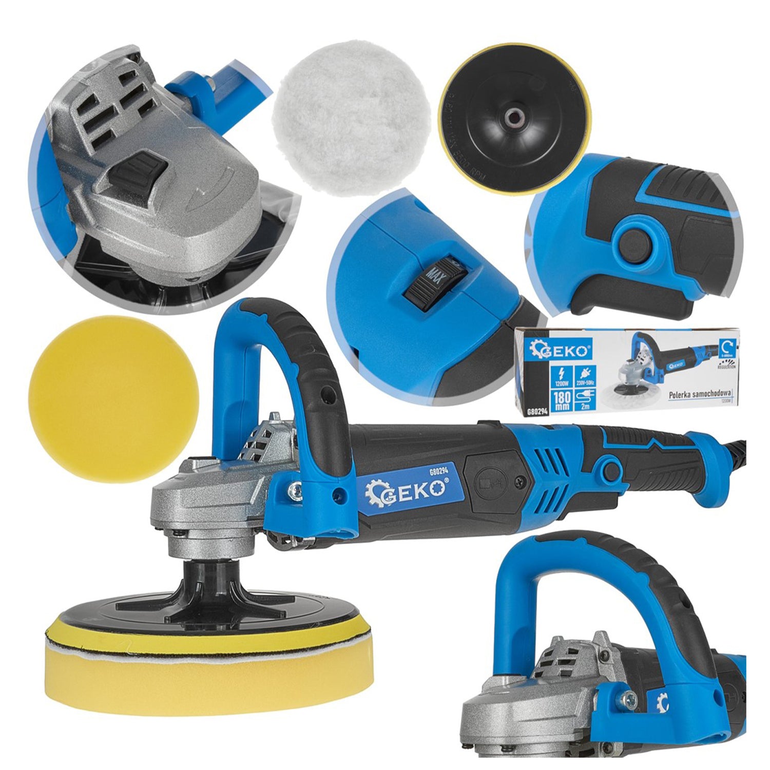 Masina de lustruit polisat 180mm 1200W