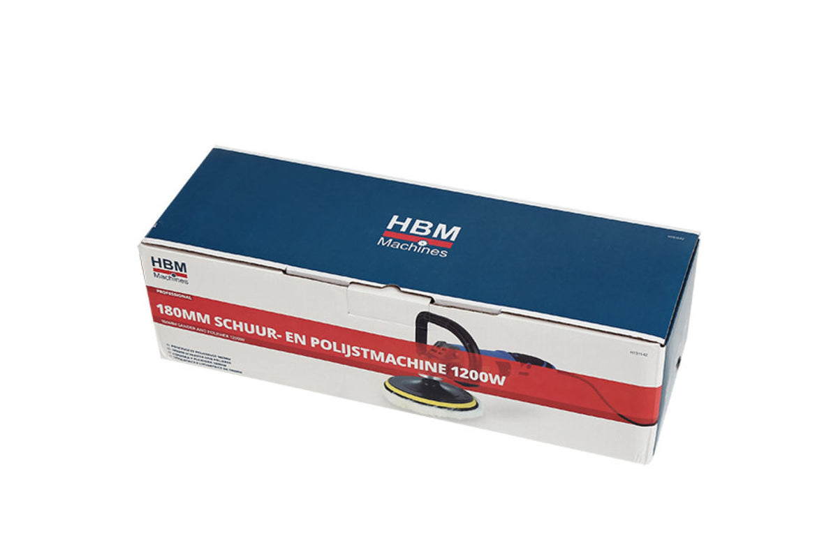 Masina de slefuit lustruit polisat 180mm 1200W HBM