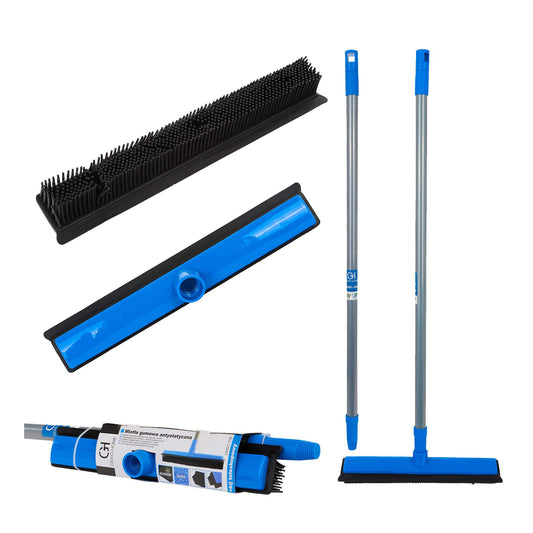 Matura si racleta din cauciuc cu maner telescopic 78.5-140cm