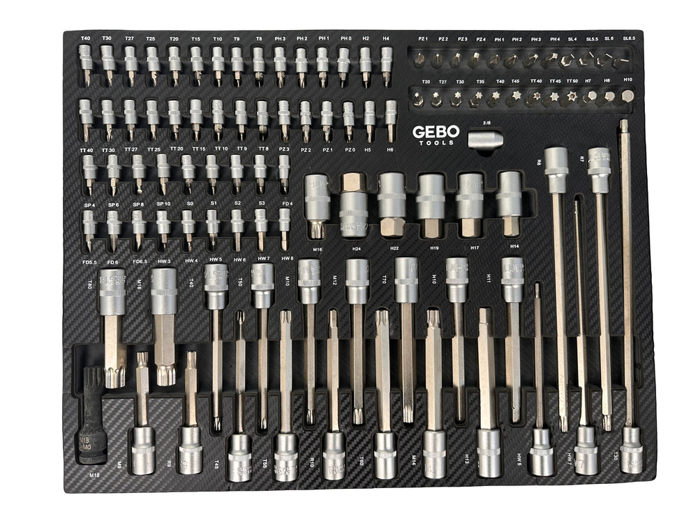 Modul dulap biti 101 piese GEBO TOOLS