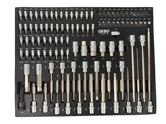 Modul dulap biti 101 piese GEBO TOOLS