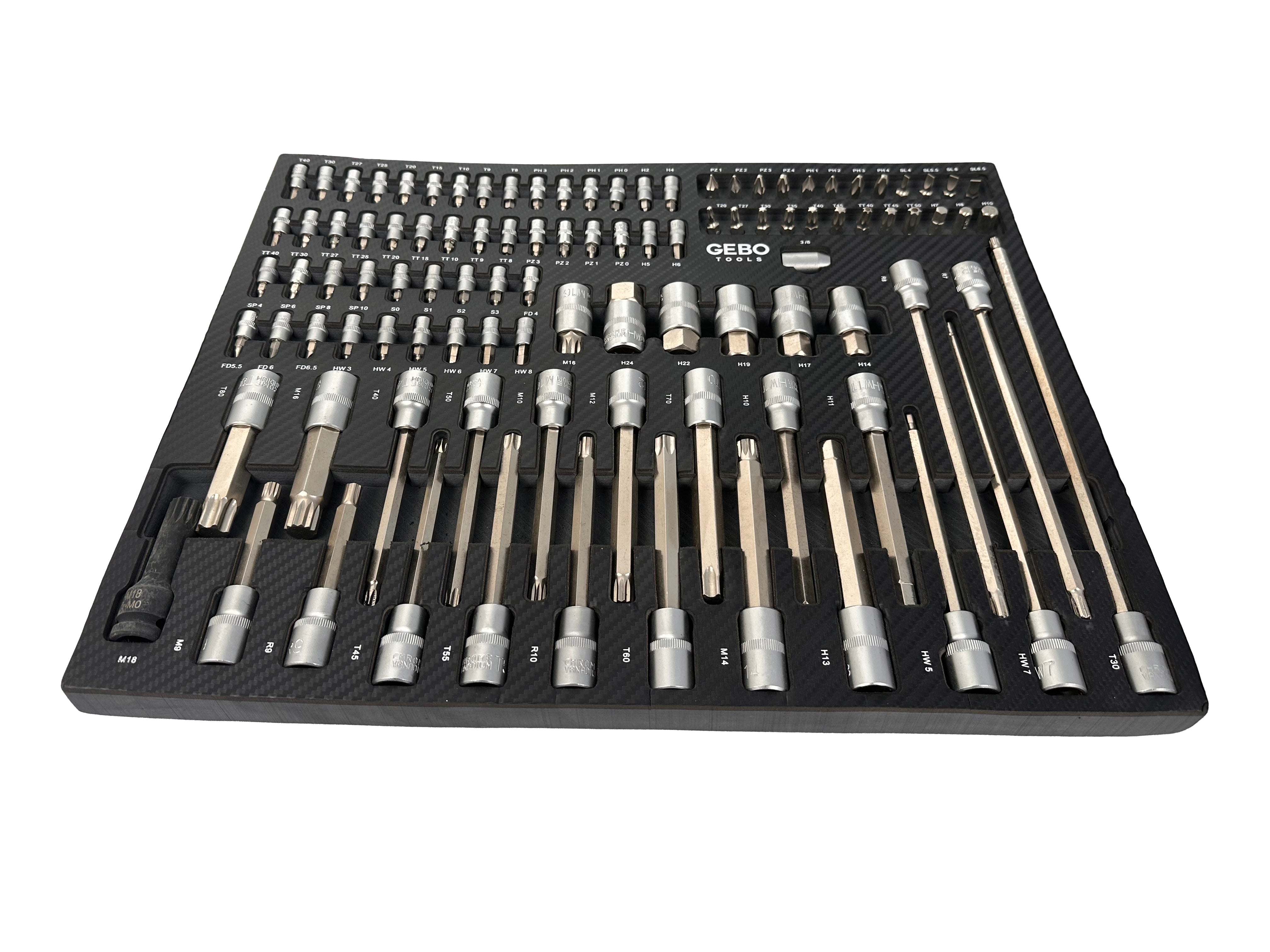 Modul dulap biti 101 piese GEBO TOOLS