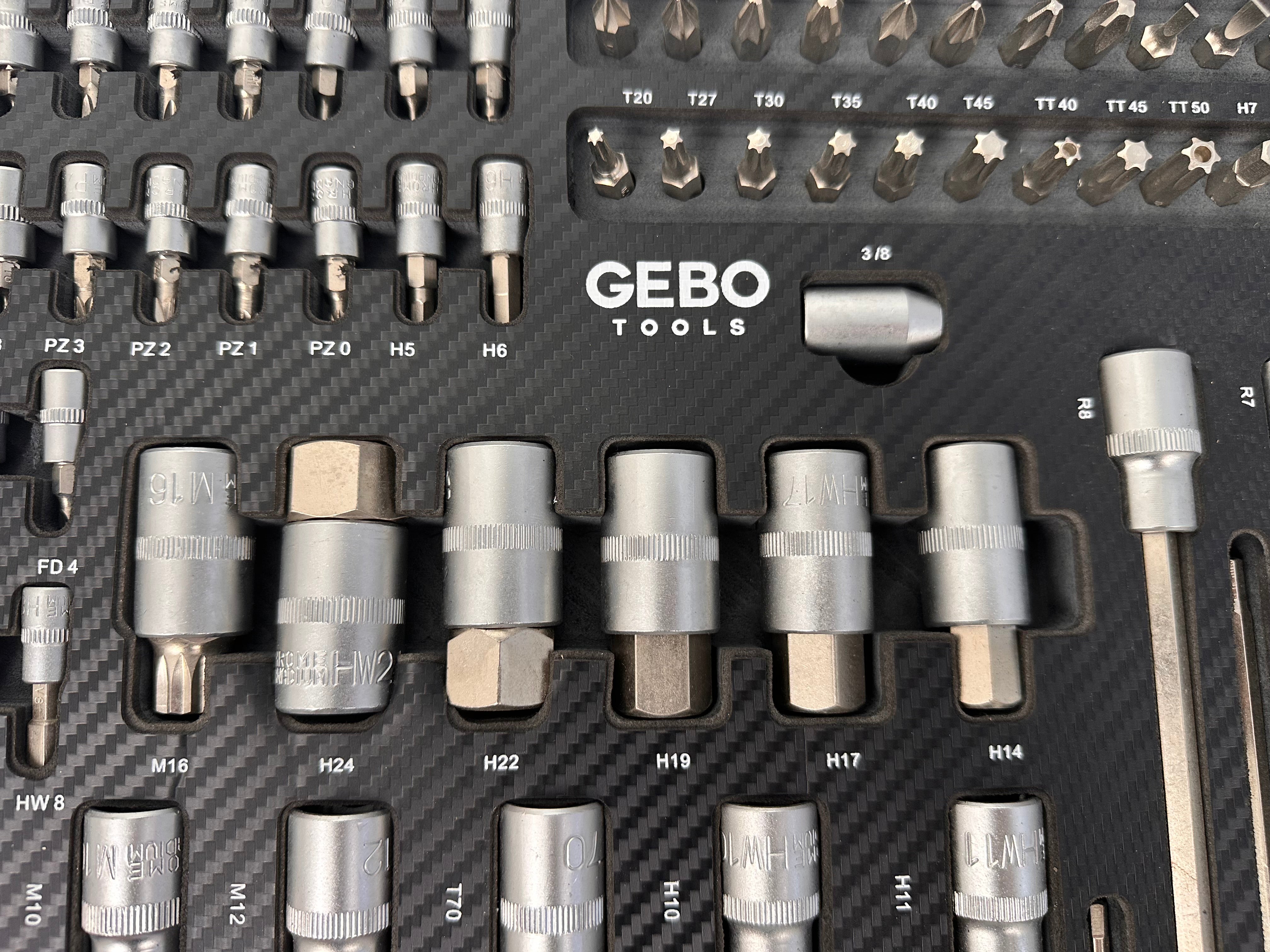 Modul dulap biti 101 piese GEBO TOOLS
