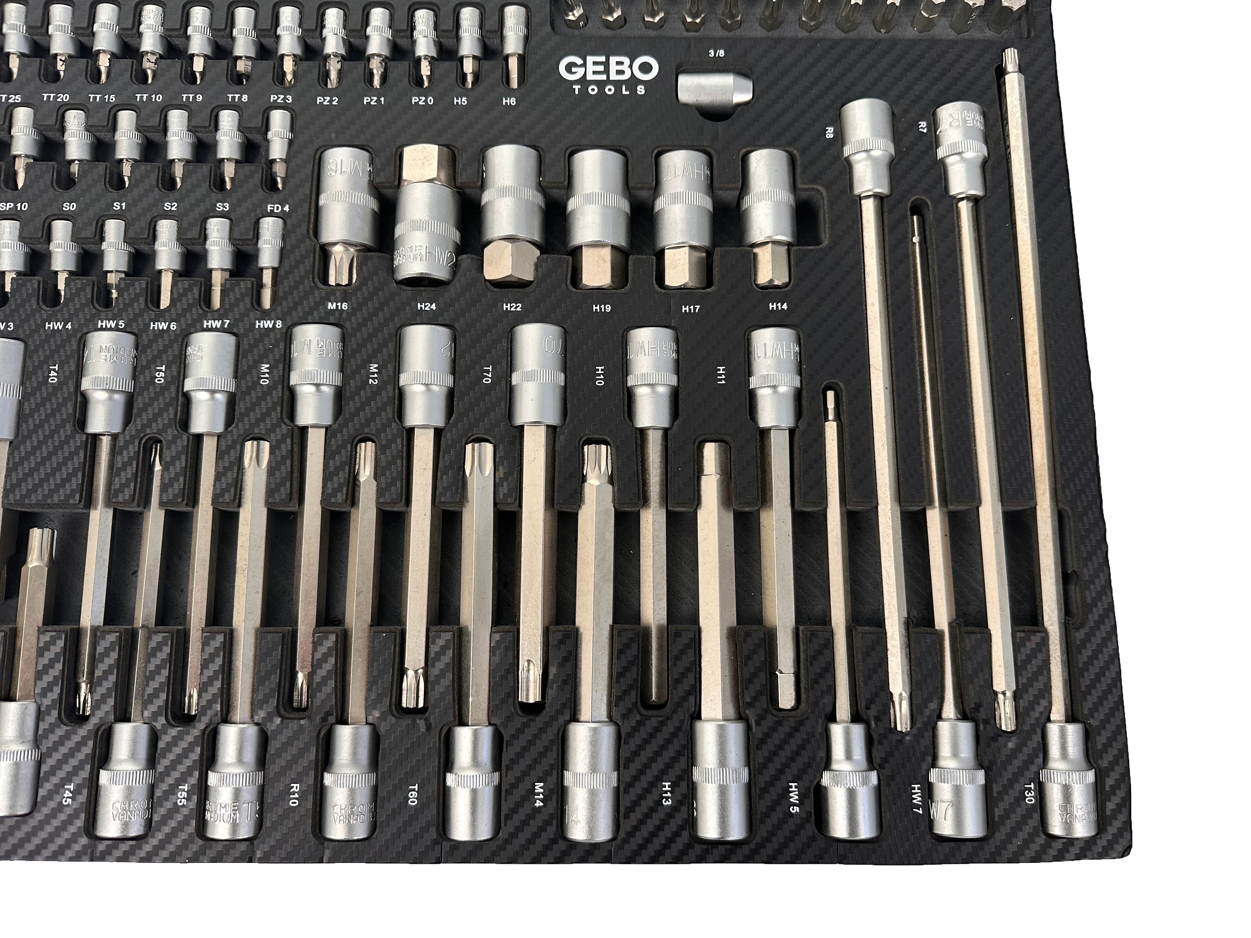 Modul dulap biti 101 piese GEBO TOOLS