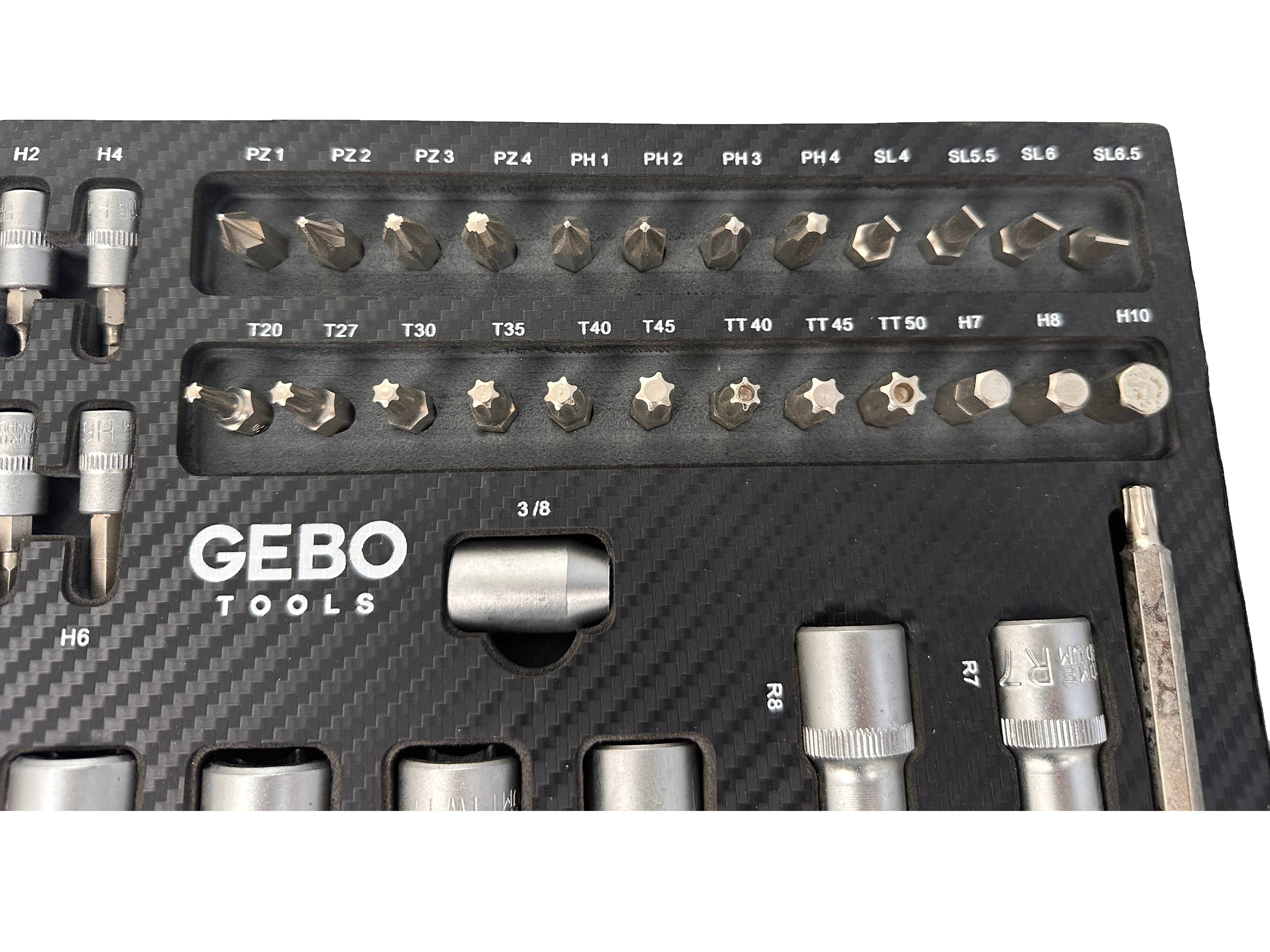 Modul dulap biti 101 piese GEBO TOOLS