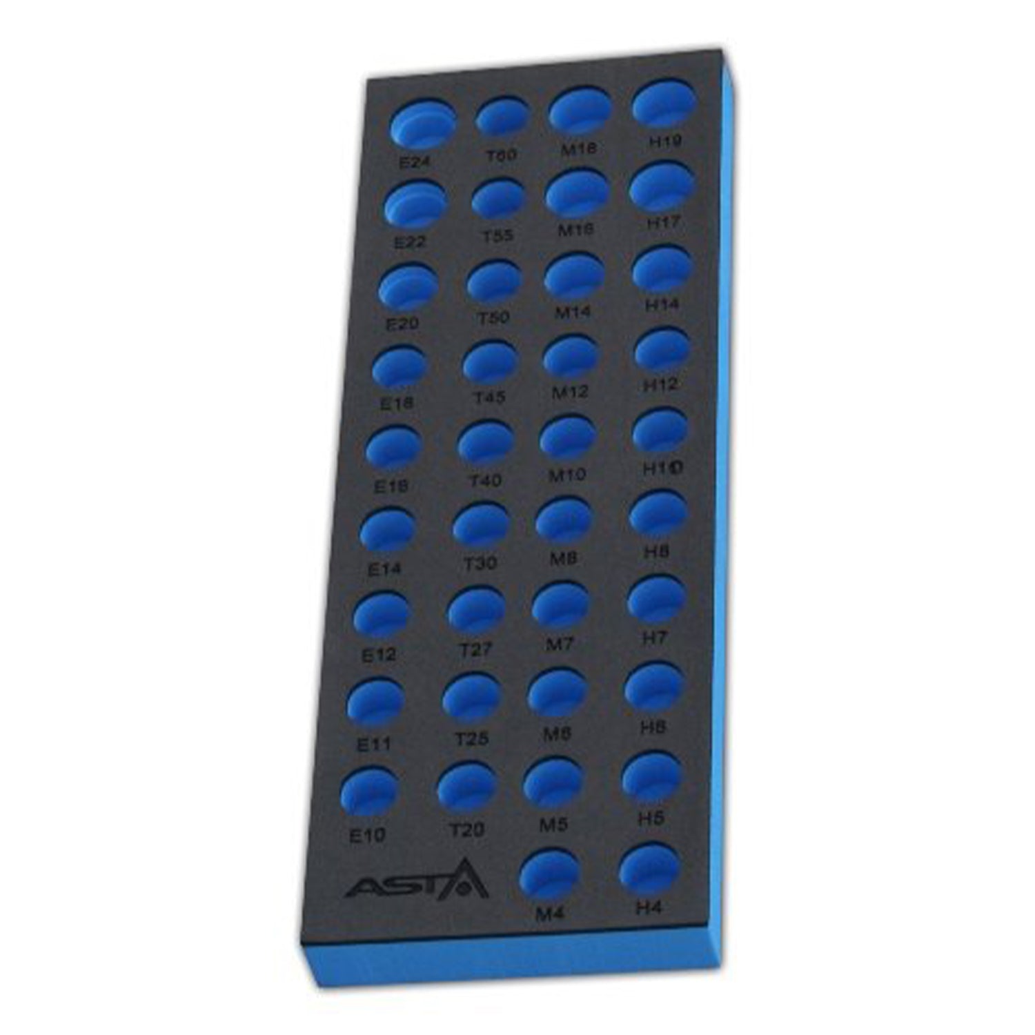 Modul dulap organizator din spuma pentru biti si tubulare – 39 x 14 cm