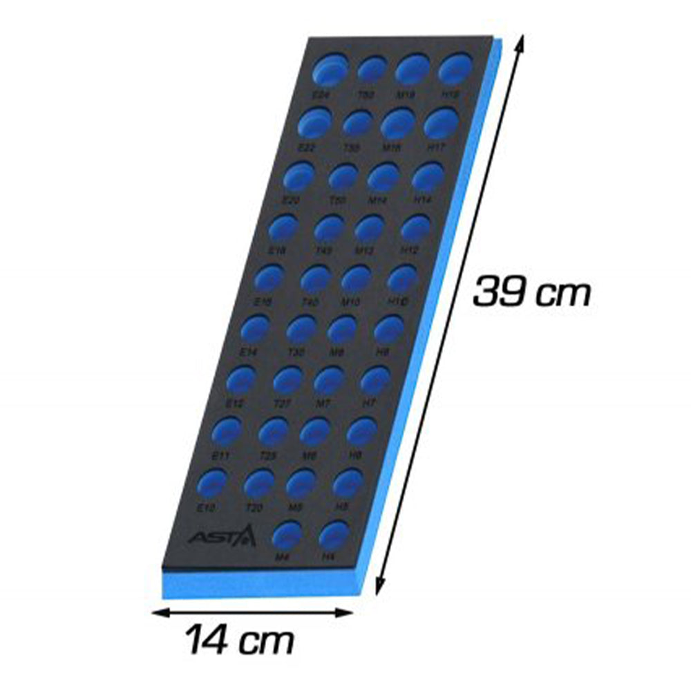 Modul dulap organizator din spuma pentru biti si tubulare – 39 x 14 cm