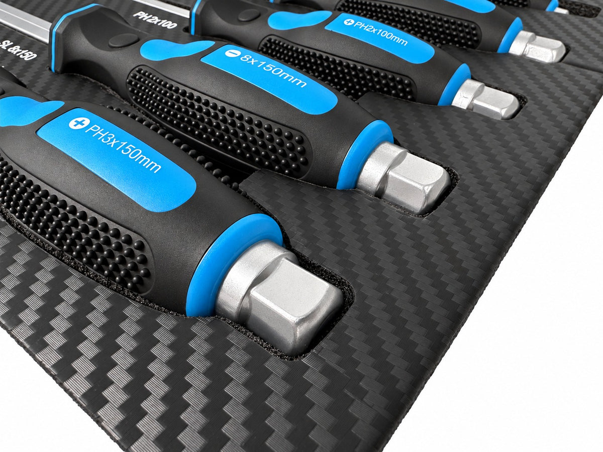 Modul dulap scule cu surubelnite profesionale, 21 piese GEBO TOOLS