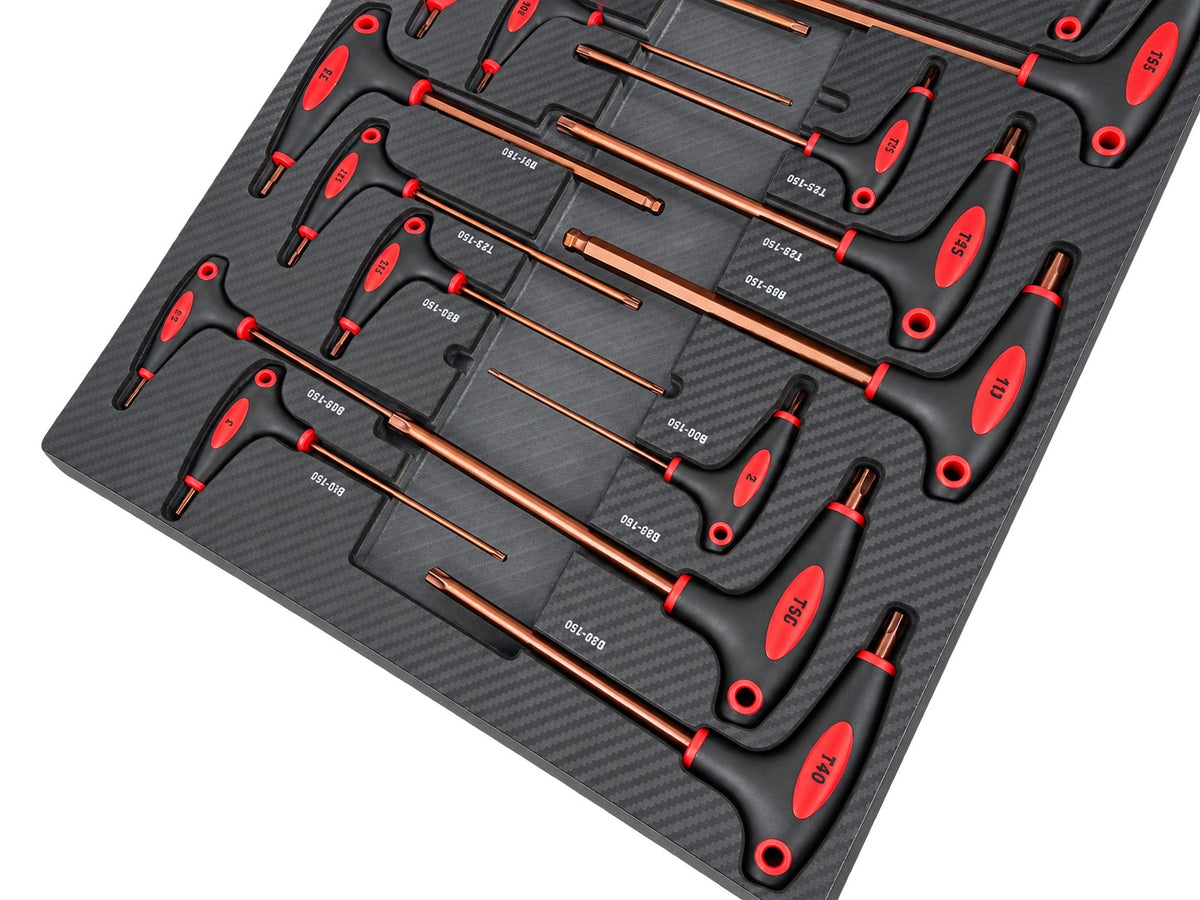 Modul dulap TORX imbus in inch cu maner t 18 piese GEBO TOOLS