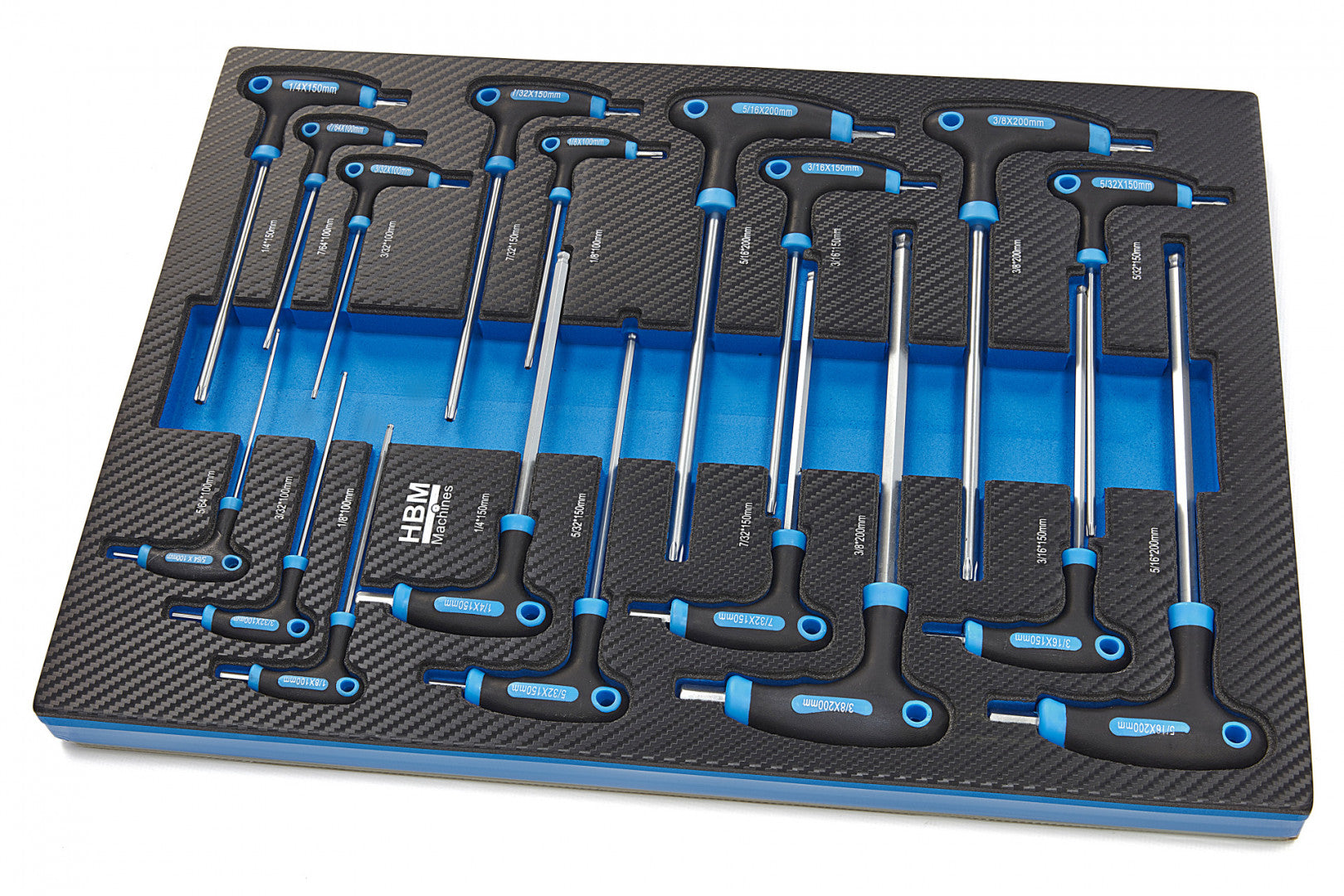 Modul dulap TORX imbus in inch cu maner t 18 piese HBM
