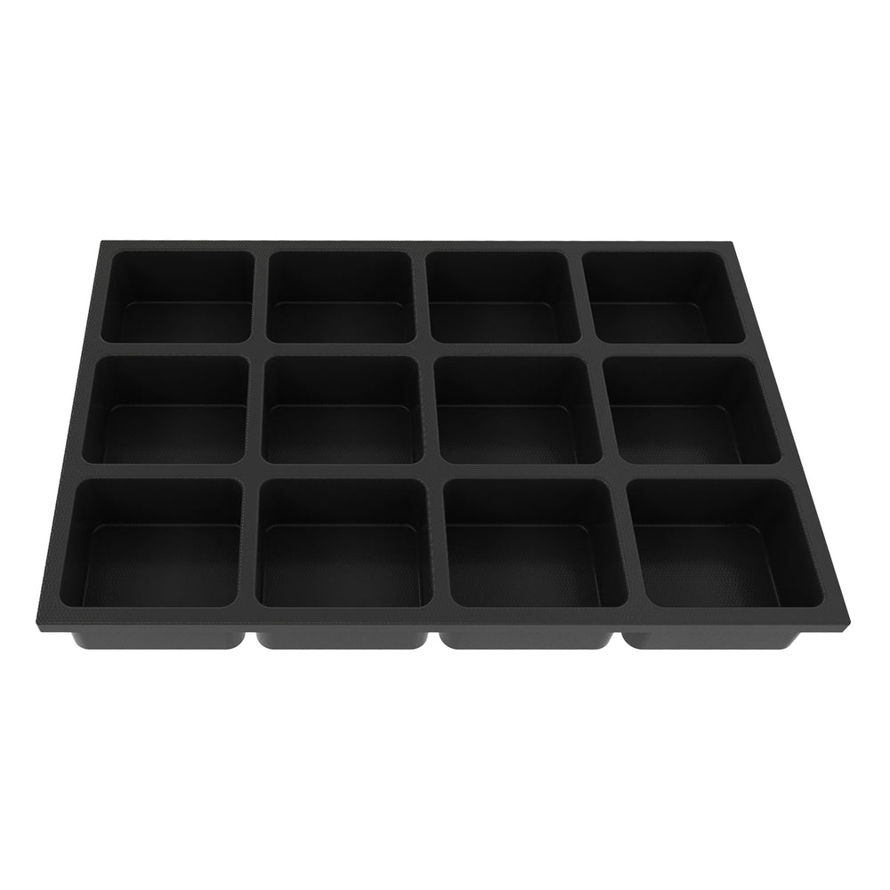 Modul tava compartimentata bullram expert, 12 compartimente din plastic rezistent pentru dulap scule