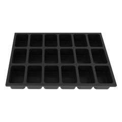 Modul tava compartimentata bullram expert, 18 compartimente din plastic rezistent pentru dulap scule