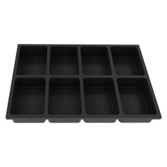 Modul tava compartimentata bullram expert, 8 compartimente din plastic rezistent pentru dulap scule