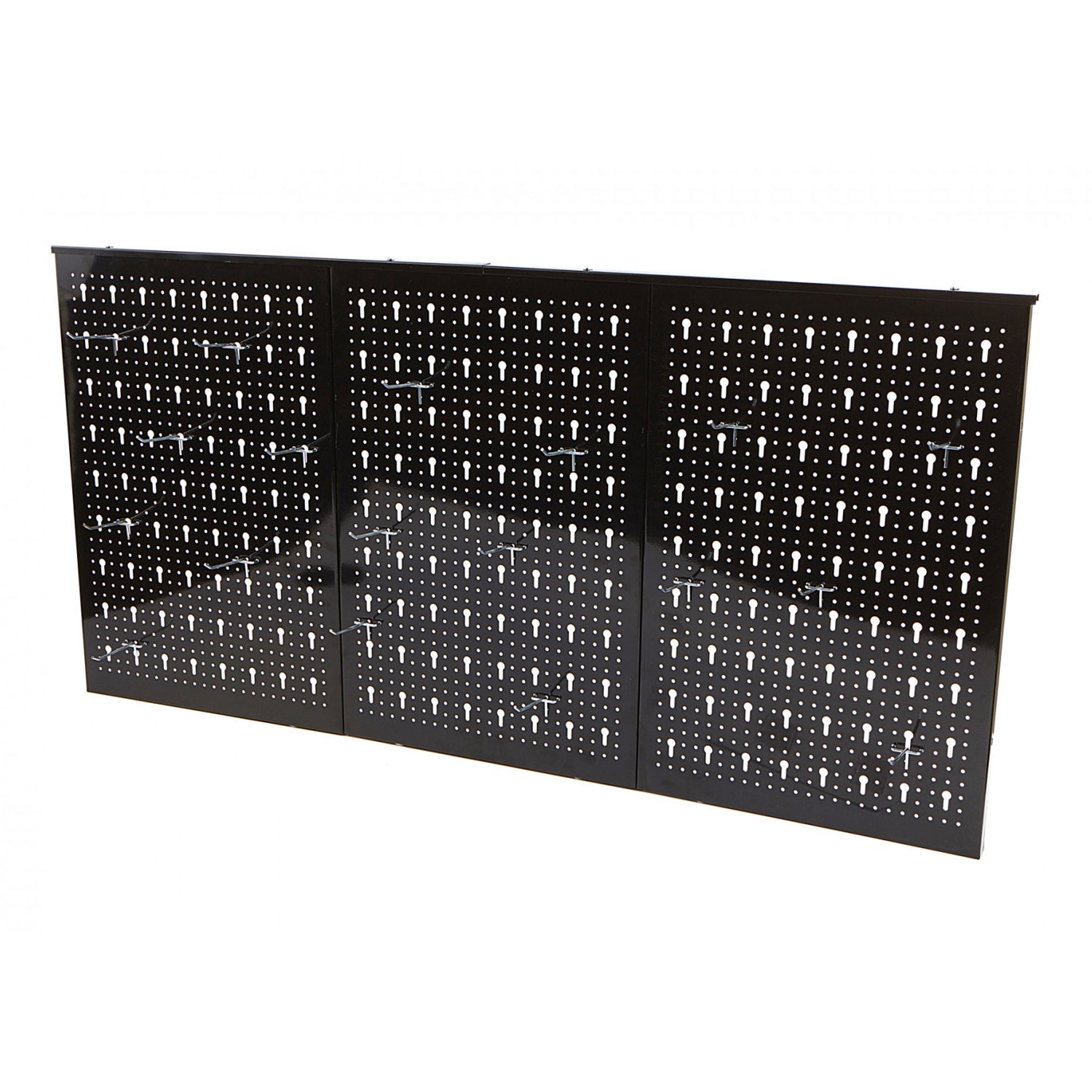 Panou metalic pentru suport organizator scule negru 60x120cm + 18 carlig metalice HBM MACHINES OLANDA