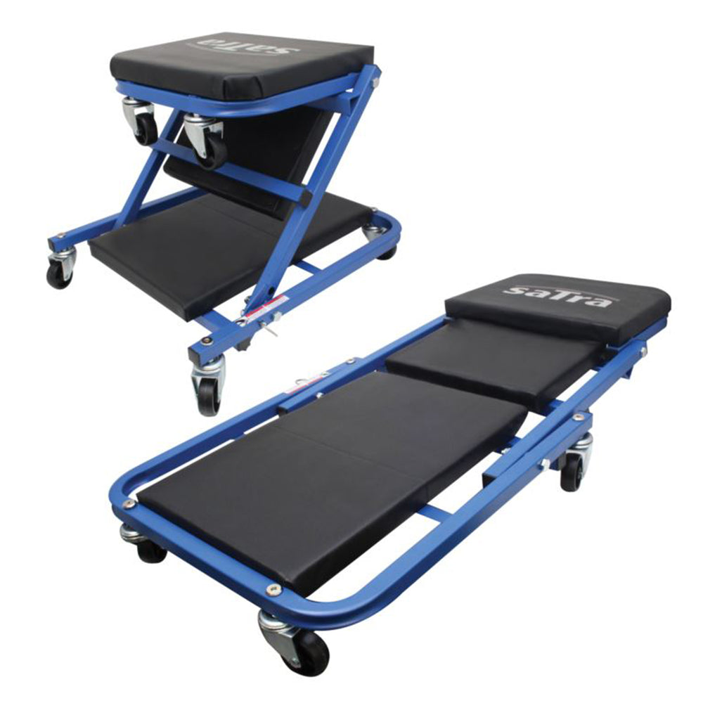 Pat scaun mobil 2 in 1 pentru atelier mecanic auto SATRA