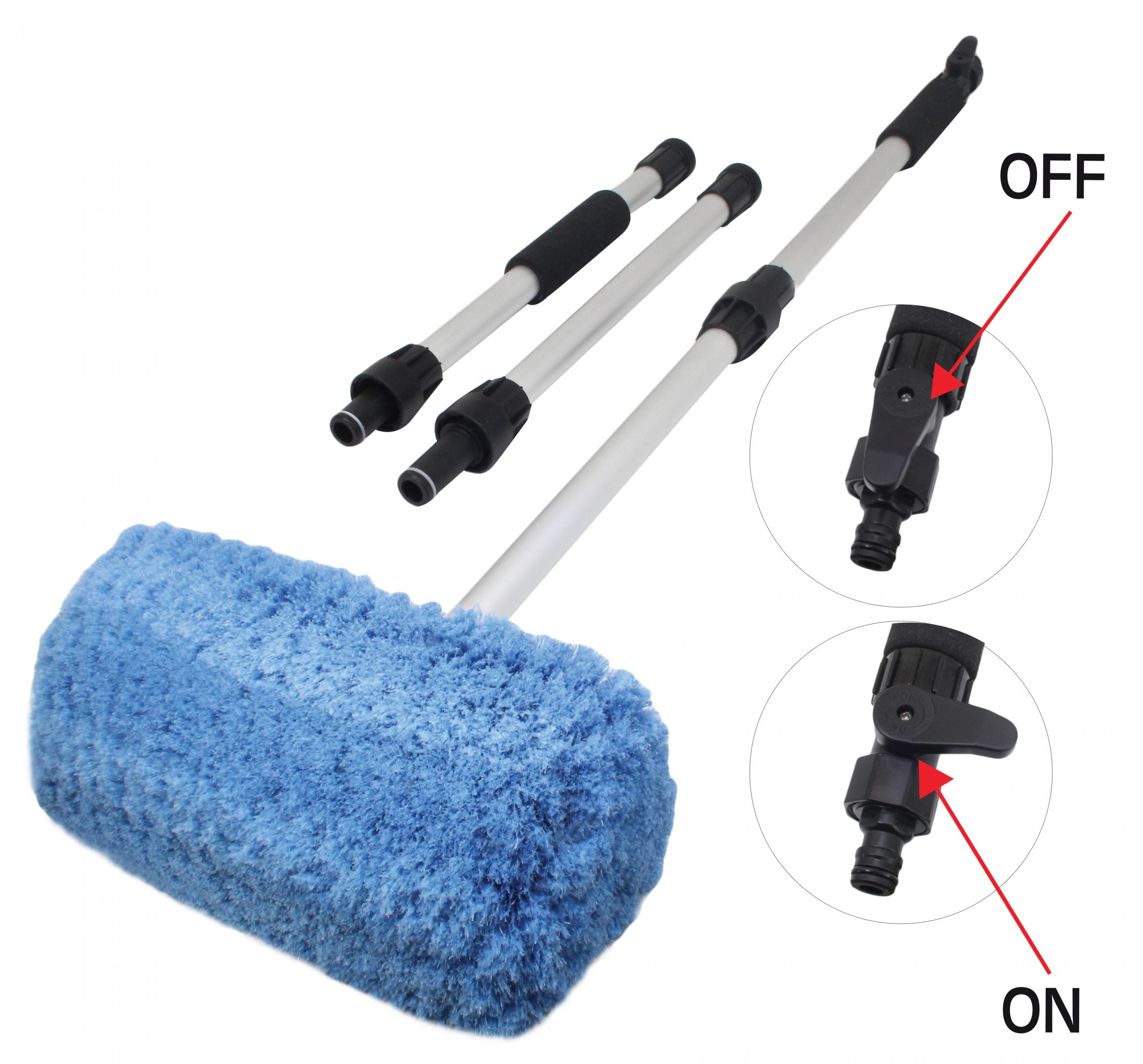 Perie auto 290 x 180 x 60mm pentru spalat cu maner telescopic 100-1740 mm